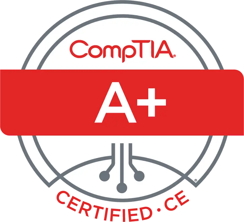 CompTIA A+ certification badge