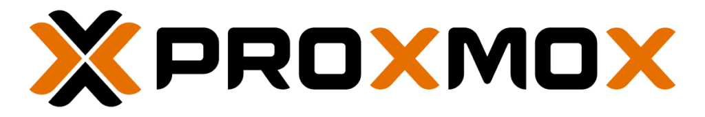 Logotipo horizontal de Proxmox Virtual Environment