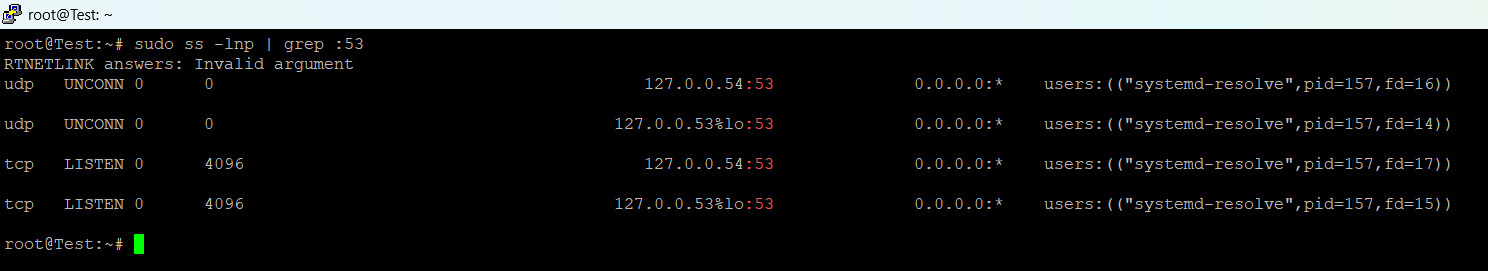 Puerto 53 ocupado por systemd-resolved antes de instalar AdGuard Home