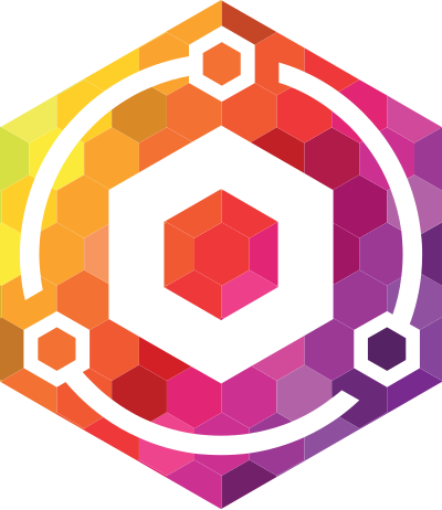Nginx Proxy Manager logo: a hexagon with an orange and purple gradient
